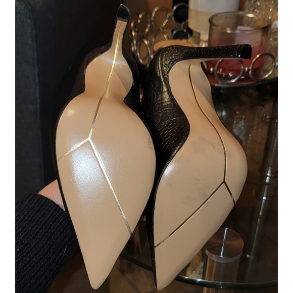 Yevrah Black Unique Heels Size 7 - Picture 5 of 6